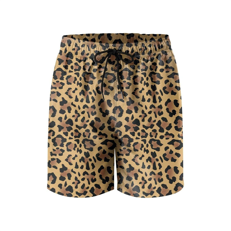 Fashion Leopard 3D Print Beach - đánh giá và giá Trunks Board Surf
