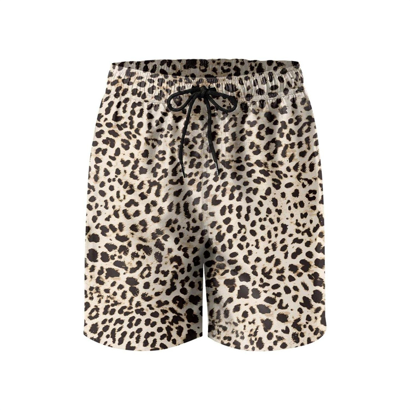 Fashion Leopard 3D Print Beach - đánh giá và giá Trunks Board Surf