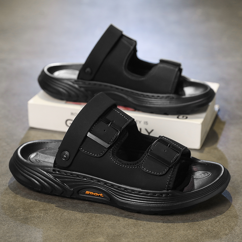 Platform Leather Male Slippers - đánh giá và giá Flip Flop Leather Men