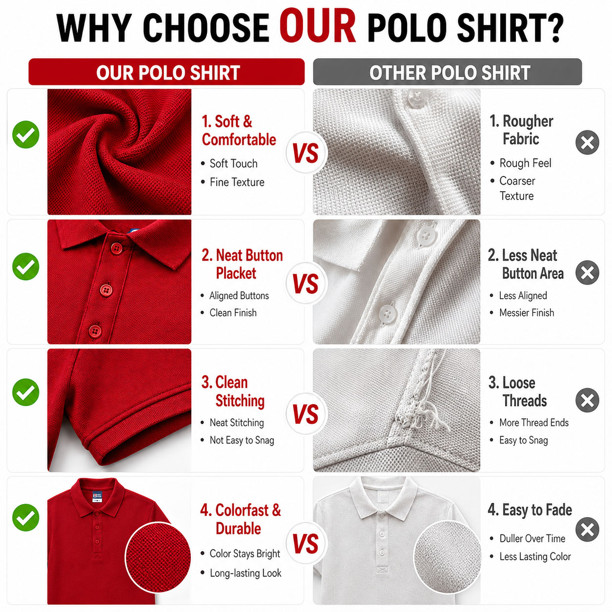 Custom Logo Polo Shirt Men Wom - đánh giá và giá Polo Shirt Pique
