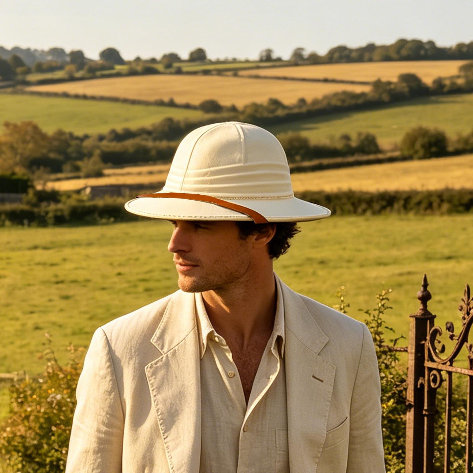 1pc Fashion Women Men British  - đánh giá và giá Bucket Hat Straw
