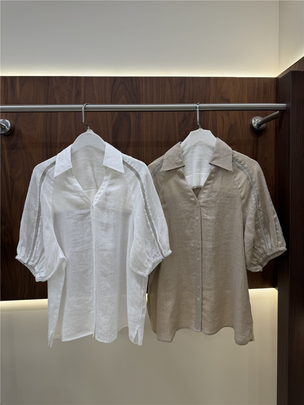 Women's Lape Short-Sleeve Shir - đánh giá và giá Short Linen Drawstring