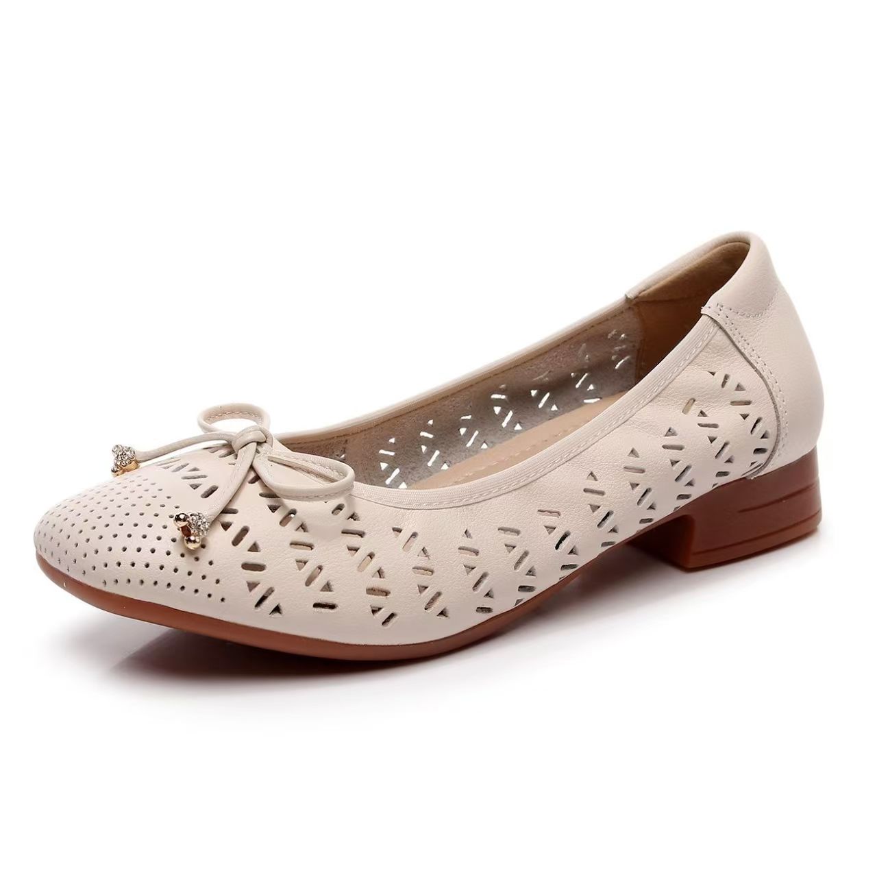 Women's Genuine Leather Hollow - đánh giá và giá Casual Sandal Leather