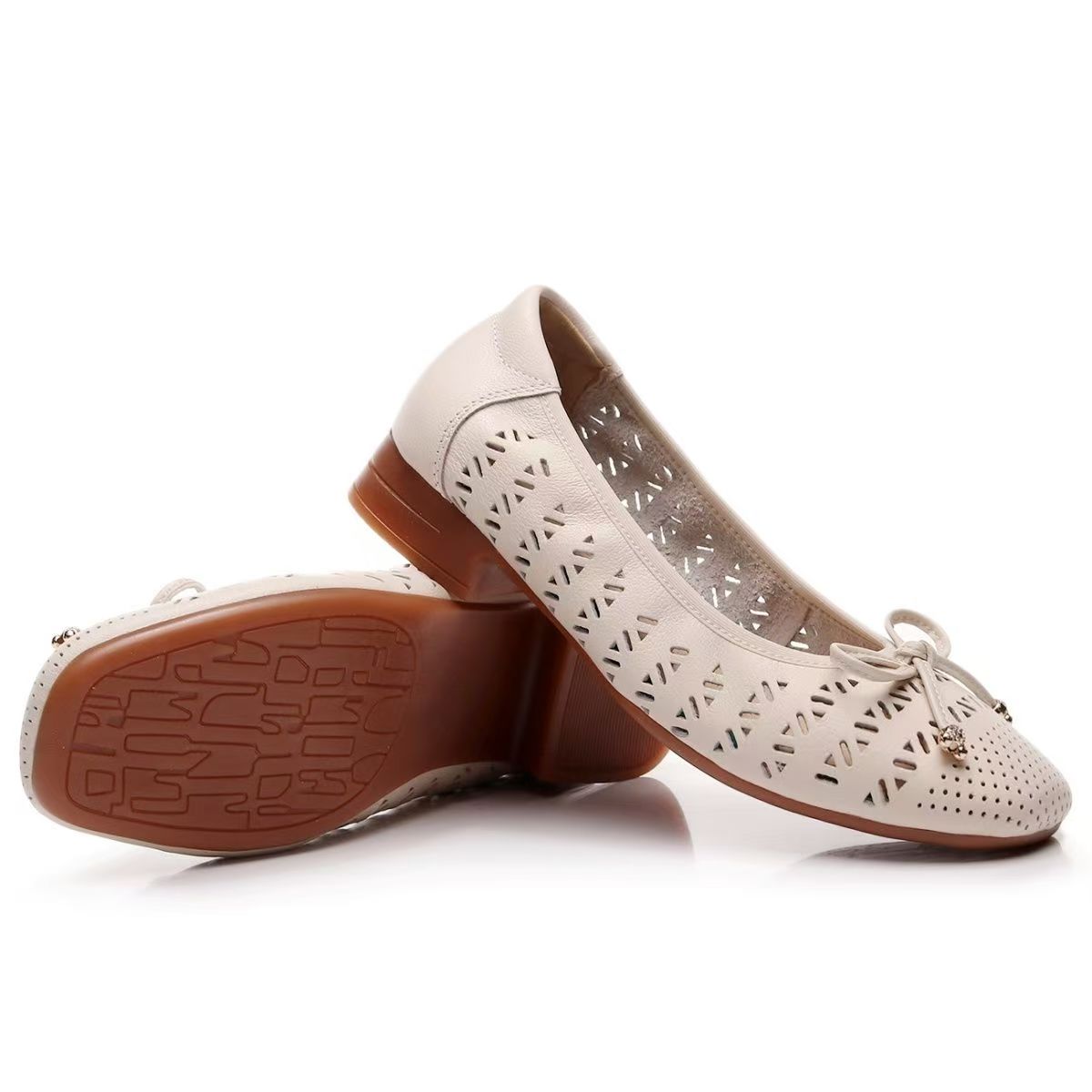 Women's Genuine Leather Hollow - đánh giá và giá Casual Sandal Leather