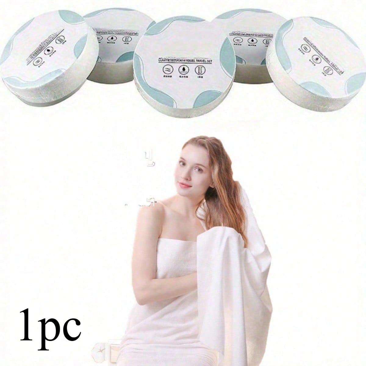 1pc  Large Compressed Towel Di - đánh giá và giá Beach Towel Large
