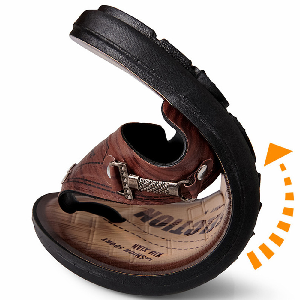 Men's Leather Slippers Clogs S - đánh giá và giá Flip Flop Leather Men
