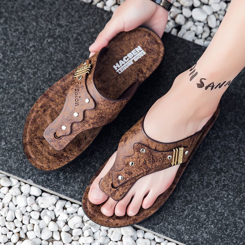 2026 New Men's Flip Flops Genu - đánh giá và giá Flip Flop Leather Men
