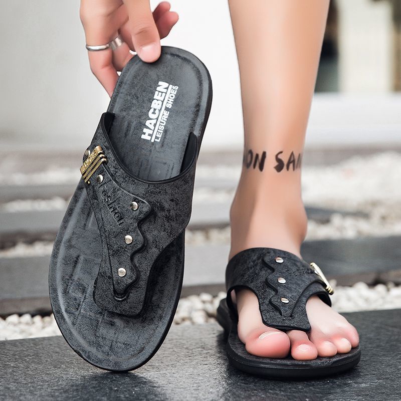 2026 New Men's Flip Flops Genu - đánh giá và giá Flip Flop Leather Men